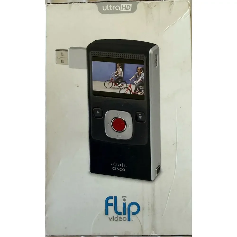 Cisco Flip Video UltraHD Video Camera (Black, 1 Hour) U260B New Sealed 4GB